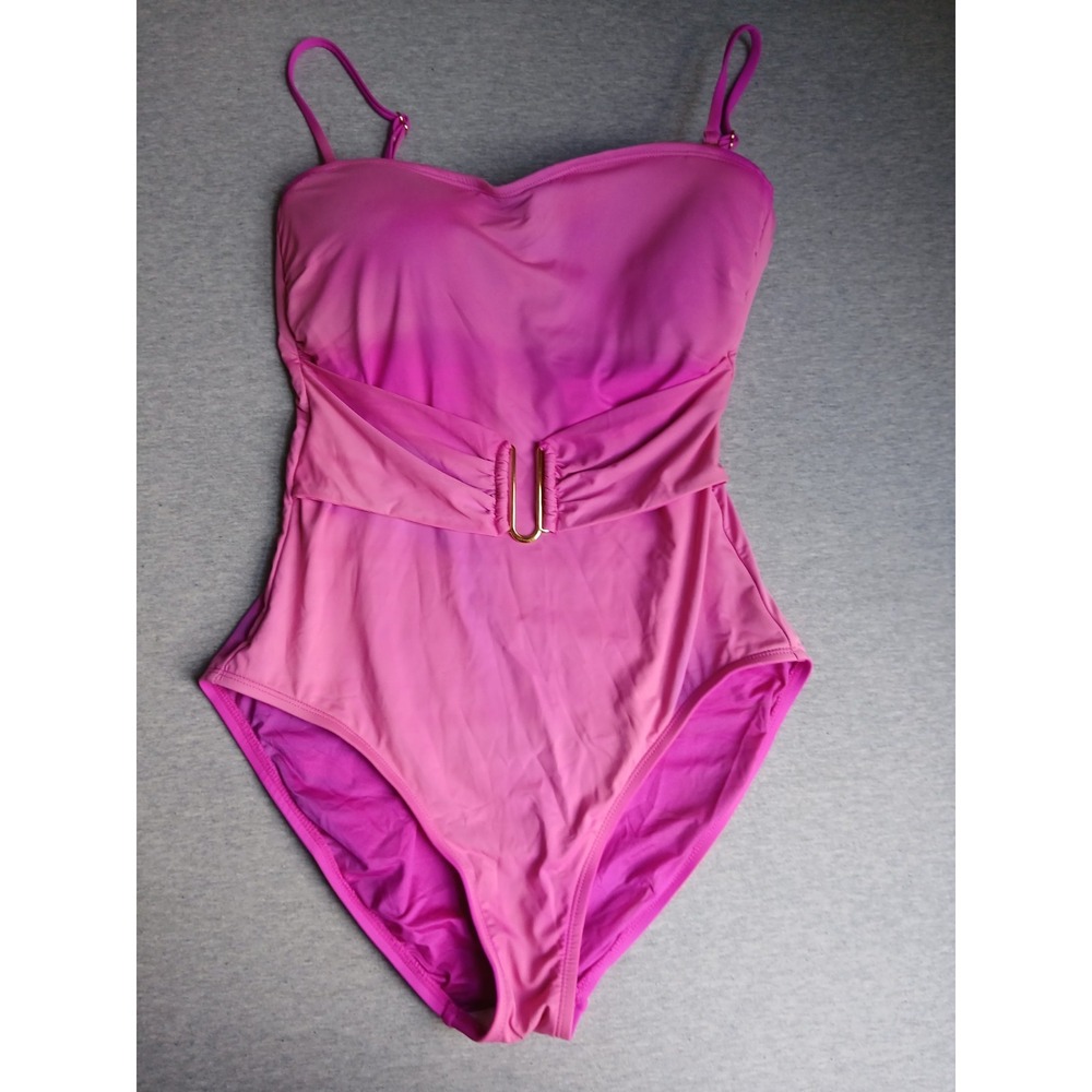 La Blanca Swimsuit 8 One Piece Island Goddess Swim Convertible Slimming Retro